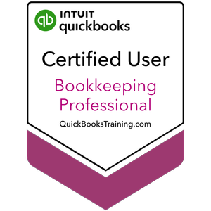 QuickBooks Bookkeeping Professional Certified User badge